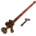 Product Image of Model 19 12", 1/2" MPT x Sweat Inlet Anti-Siphon Wall Faucet w/ Metal Handle & Tee Key