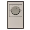 Product Image of Beige Line Voltage Wall Thermostat, SPST, Open On Rise (No Thermometer)