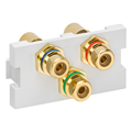 Product Image of RCA Component Feedthrough MOS Connector (White)