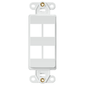 Product Image of Quickport, Decora Insert, 4-port (White)