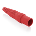 Product Image of 16 Series Single Pole Cam Type Male Detachable Plug Sleeve Only, Taper Nose, Cable Range 2/0, 4/0 (Red)