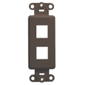 Product Image of Quickport, Decora Insert, 2-port (Brown)