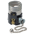 Product Image of Medium Base Interior Only, Shell Incandescent Lampholder, Pull Chain, Single Circuit, -