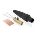 Product Image of 16 Series Taper Nose Cam-Type Female Plug, Contact & Insulator, Detachable, #2, 2/0 AWG, 300A Max, Type 3R When Mated (Black)