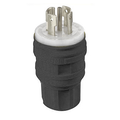 Product Image of 30A, 120/208V 3-Phase Y, NEMA L21-30P, 4P, 5W, Locking Plug, Grounding, Corrosion Resistant Wetguard (Black)