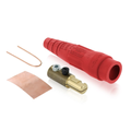 Product Image of 18 Series Cam-Type Male Detachable Plug, Single Set Screw Termination, Ball Nose, #2 2/0 AWG, 300A Max (Red)