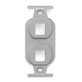 Product Image of Quickport, Duplex Type 106 Insert, 2-port (Gray)