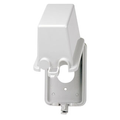 Product Image of 1-Gang (1) 1.406" Hole Device Receptacle/Wallplate/Faceplate, Vertical Deep Lid (Clear)