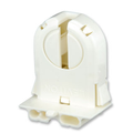 Product Image of Medium Base, T8-t12 Bi-pin, Fluorescent Lampholder, Low Profile, Snap-in Or Slide-on (White)