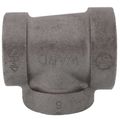 Product Image of 1-1/2" x 1-1/4" x 1-1/4" Black Cast Iron Steam Tee, Class 125