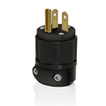 Product Image of 20A, 125V NEMA 5-20P, 2P, 3W, Plug, Straight Blade, Grounding, All Black (Black)