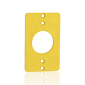 Product Image of Coverplate, Standard, Single-Gang, Thermoplastic, 1.39" Diameter (fits 15a Straight Blade & Locking And 20a Straight Blade Receptacles) (Yellow)