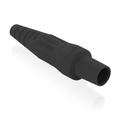 Product Image of 16 Series Single Pole Cam Type Female Detachable Plug Sleeve Only, Taper Nose, Cable Range 2/0, 4/0 (Black)