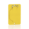 Product Image of 1.56" Diameter Single Receptacle Coverplate w/ Weather-resistant Flip Lid (Yellow)
