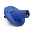 Product Image of 17 Series Panel Mount Receptacle, Female, 600A Max, 600V 30 Degree Angle, Threaded Stud Termination, 250-500 MCM Cable Range (Blue)