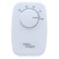 Product Image of Line Voltage Mechanical Bimetal, SPST, Open on Rise, No Thermometer, Wallplate Included (White)