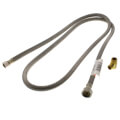 Product Image of 72" Braided Stainless Steel No-Burst Dishwasher Connector w/ MIP Elbow (3/8" Compression x 1/2" FIP)