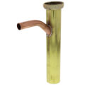 Product Image of 1-1/2" x 8" Brass Dishwasher Tailpiece, Unfinished (1/2" Copper - Long Branch)