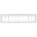 Product Image of 4" x 20" (Wall Opening Size) White Floor Return Air Grille (265 Series)