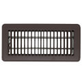 4" x 10" (Wall Opening Size) Hickory Dark Java Floor Register (350 Series)