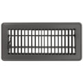 4" x 10" (Wall Opening Size) Silver Maple Gray Floor Register (350 Series)