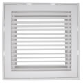Product Image of 12" x 12" (Wall Opening Size) White Steel Fixed-Bar Filter Grille (96AFB2 Series)