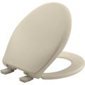 Product Image of Round Plastic Toilet Seat, STA-TITE, Whisper Close (Bone)