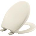 Product Image of Round Plastic Toilet Seat, STA-TITE, Whisper Close (Biscuit)