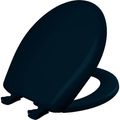 Product Image of Round Plastic Toilet Seat, STA-TITE, Easy-Clean, Whisper-Close (Navy)
