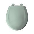 Product Image of Round Plastic Toilet Seat, STA-TITE, Easy-Clean, Whisper-Close (Seafoam)