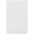 Product Image of 1-Gang Blank Box Mount Wall Plate, Mid-Size, Thermoset - White