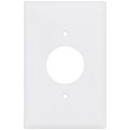 Product Image of 1-Gang Single Receptacle Wall Plate, Mid-Size, Thermoset - White