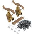Product Image of 1/2" MNPT Chain Lever Rough Bronze Water Gauge (5/8" OD x 12" Length)