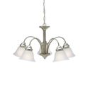 Product Image of Wynberg 13.75" 5 Light Chandelier w/ Satin Etched Glass (Brushed Nickel)