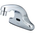 Product Image of Three-Hole Battery-Powered Electronic Sensor Faucet, 0.5 GPM (Chrome)