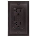 Product Image of Radiant Spec-Grade Self-Test GFCI Receptacle - Brown (20A)