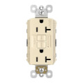 Product Image of Radiant Spec-Grade Tamper-Resistant Self-Test Duplex GFCI Receptacle, NEMA 5-20R - Light Almond (20A)