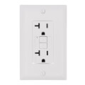 Product Image of Radiant Spec-Grade Tamper-Resistant Self-Test Duplex GFCI Receptacle, NEMA 5-20R - White (20A)
