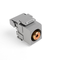 Product Image of RCA 110-termination Quickport, Connector (Orange) Barrel (Gray) Housing