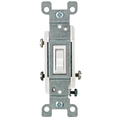 Product Image of 15A 3-Way Toggle Co/alr Switch, Grounding (White)