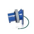 Product Image of 20A, 250V 3-Phase, 3P, 4W, LEV Series IEC 60309-1 & 60309-2 Pin & Sleeve Inlet, IP66/67/68/IP69K, Watertight (Blue)