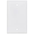 Product Image of 1-Gang Blank Box Mount Wall Plate, Standard Size, Thermoset - White