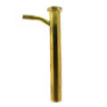 Product Image of 1-1/2" x 12", 22 Gauge, Brass Dishwasher Tailpiece with 1/2" Branch (Rough Brass)