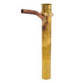 Product Image of 1-1/2" x 12", 20 Gauge, Brass Dishwasher Tailpiece with 1/2" Branch (Rough Brass)