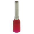 Product Image of 0.55" Electro-Tin Plated Insulated Ferrule, 18 AWG/1.0mm2 (Red)