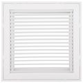 Product Image of 14" x 14" (Wall Opening Size) White Steel Fixed-Bar Filter Grille (96AFB Series)