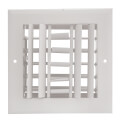 Product Image of 6" x 6" (Wall Opening Size) Three-Way White Sidewall/Ceiling Register (A613MS Series)