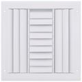 Product Image of 10" x 10" (Wall Opening Size) Three-Way White Sidewall/Ceiling Register (A613MS Series)