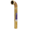 Product Image of 1-1/2" X 12" Rough Brass Slip Joint Waste Bend, 20 GA w/ Nuts & Washers