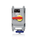 Product Image of 30A, 240V 3-Phase, 3P, 4W, LEV Series IEC 60309-1 & 60309-2 Pin & Sleeve Mechanical Interlock, IP66/IP67/IP68/IP69K, Watertight, Fused (Blue)